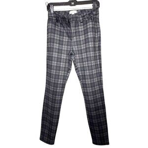 Calvin Klein Plaid Ankle Pants Size 4 Gray Work Office